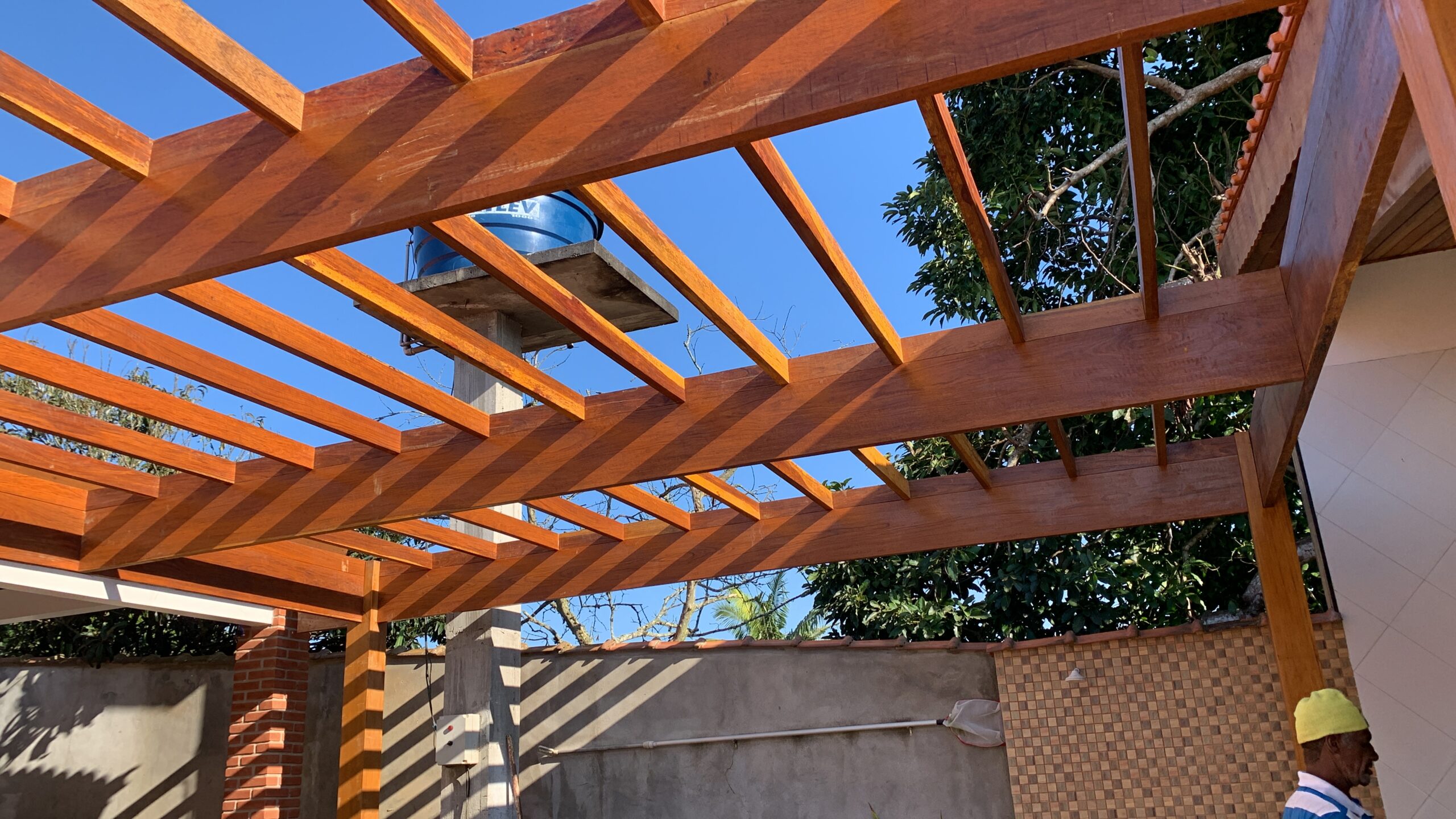 Cobertura em construção