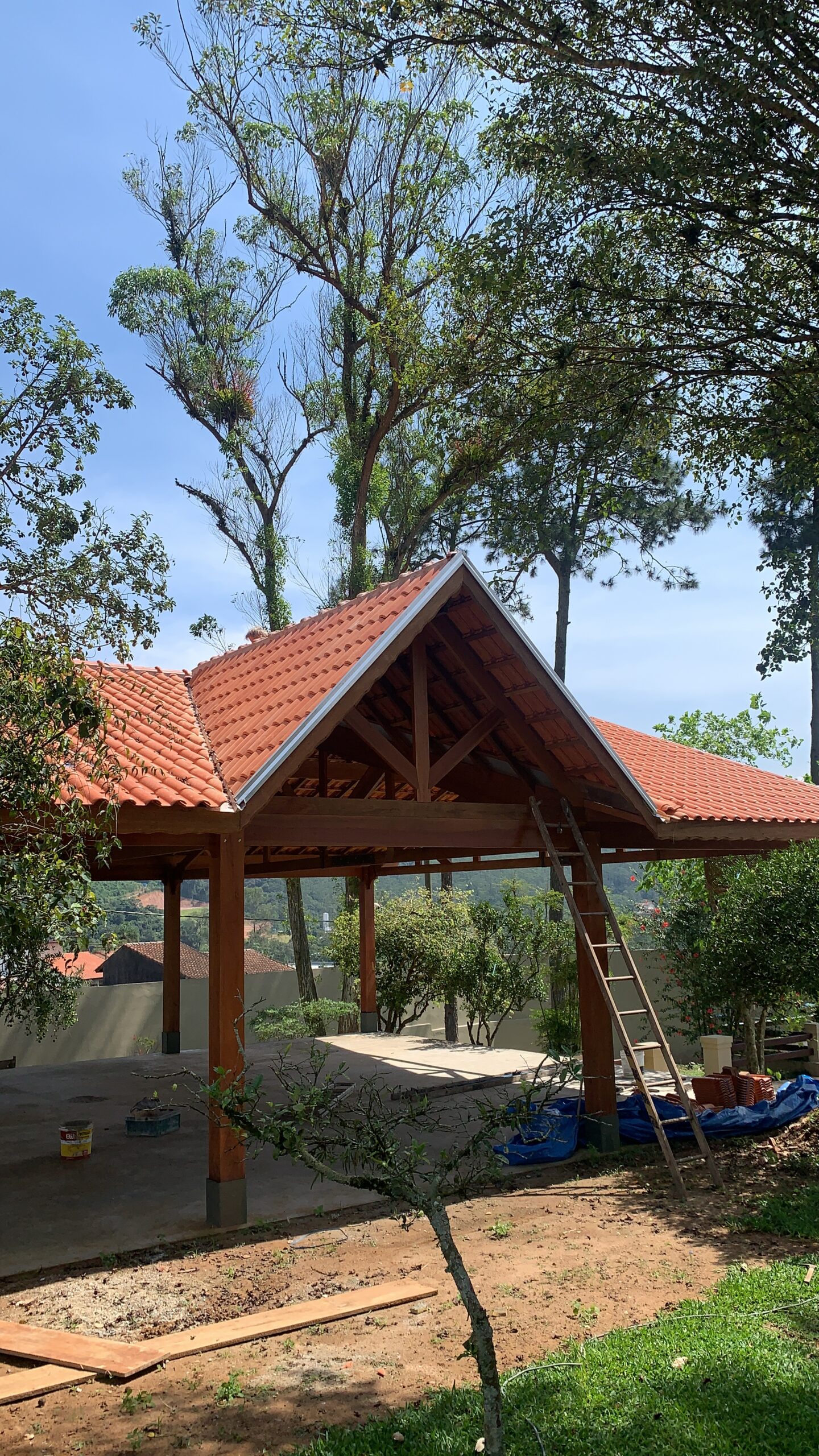 Telhado cerâmico residencial